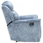 ACME Mariana Loveseat w/Console (Motion), Silver Blue Fabric