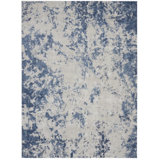 Nourison Rustic Textures RUS16 Area Rug, Grey/Blue, 7'10" x 10'6"