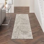 Nourison Rustic Textures RUS17 Runner Rug, Ivory/Grey, 2'2" x 7'6"