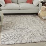 Nourison Rustic Textures RUS17 Area Rug, Ivory/Grey, 3'11" x 5'11"