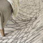 Nourison Rustic Textures RUS17 Area Rug, Ivory/Grey, 5'3" x 7'3"