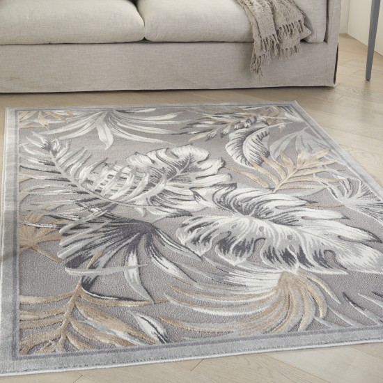 Nourison Seaside SDS01 Area Rug, Grey, 5'3" x 7'3"