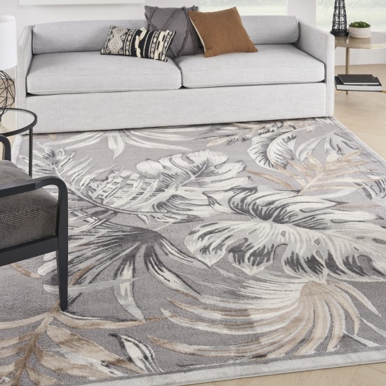 Nourison Seaside SDS01 Area Rug, Grey, 7'10" x 9'10"