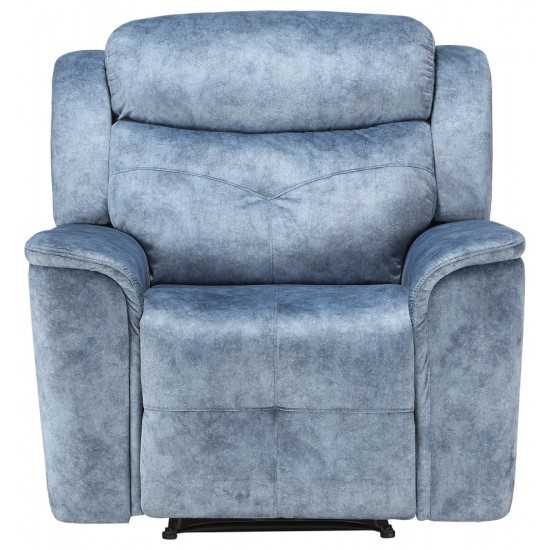 ACME Mariana Recliner, Silver Blue Fabric