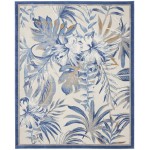 Nourison Seaside SDS02 Area Rug, Ivory/Blue, 7'10" x 9'10"