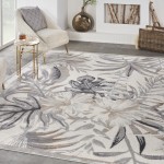 Nourison Seaside SDS02 Area Rug, Ivory/Grey, 7'10" x 9'10"