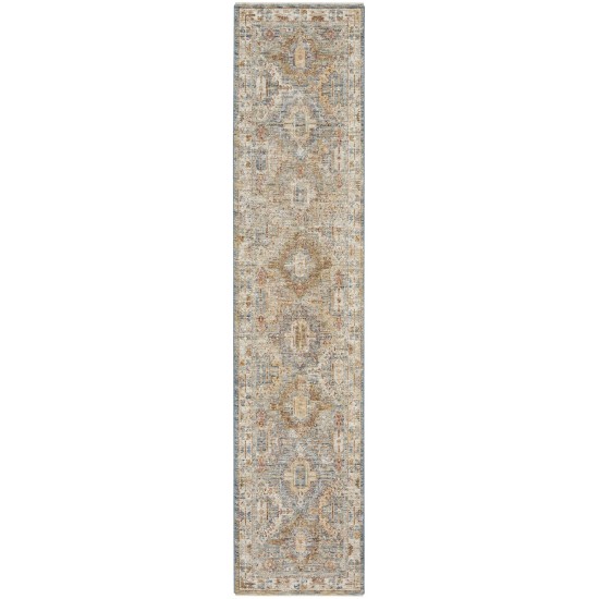 Nourison Sahar SHR01 Runner Rug, Blue, 2'3" x 10'2"