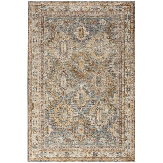 Nourison Sahar SHR01 Area Rug, Blue, 7'10" x 10'4"