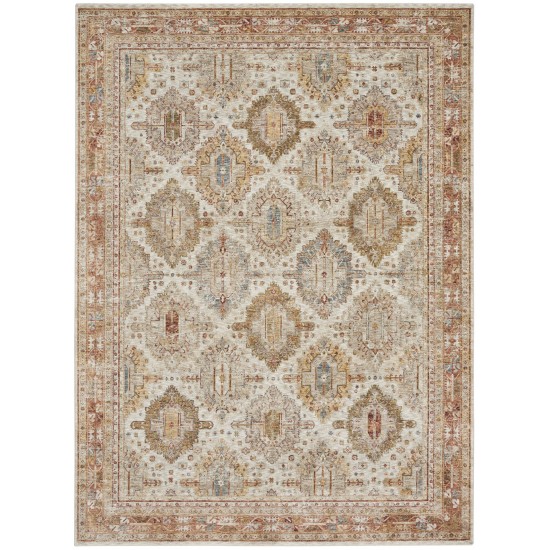 Nourison Sahar SHR01 Area Rug, Ivory/Multicolor, 9'3" x 12'7"