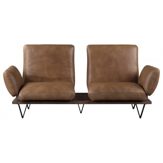 ACME Narech Sofa, Nutmeg Top Grain Leather