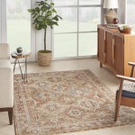 Nourison Sahar SHR01 Area Rug, Rust, 5'3" x 7'8"