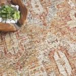 Nourison Sahar SHR01 Area Rug, Rust, 5'3" x 7'8"