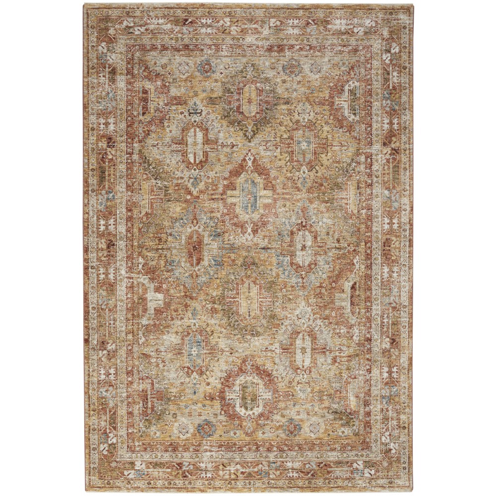 Nourison Sahar SHR01 Area Rug, Rust, 7'10" x 10'4" Nourison Sahar SHR01 Area Rug, Rust, 7'10" x 10'4"