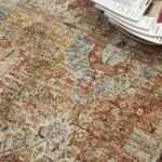 Nourison Sahar SHR01 Area Rug, Rust, 7'10" x 10'4"