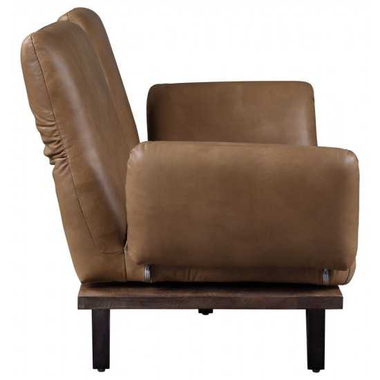 ACME Narech Sofa, Nutmeg Top Grain Leather