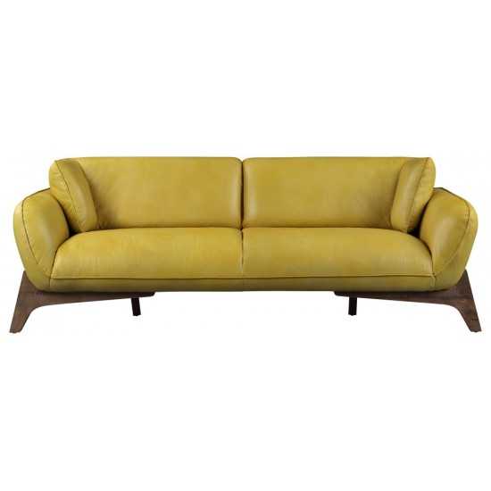 ACME Pesach Sofa, Mustard Leather