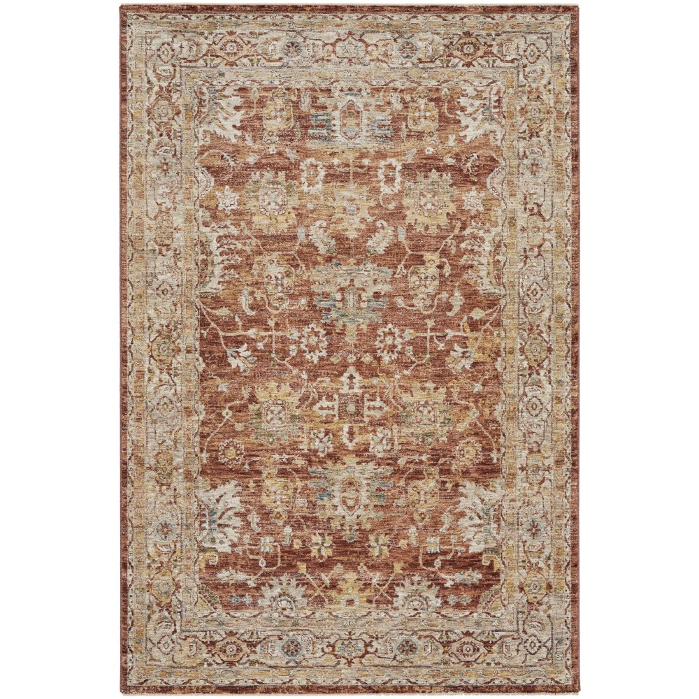 Nourison Sahar SHR02 Area Rug, Rust, 5'3" x 7'8"