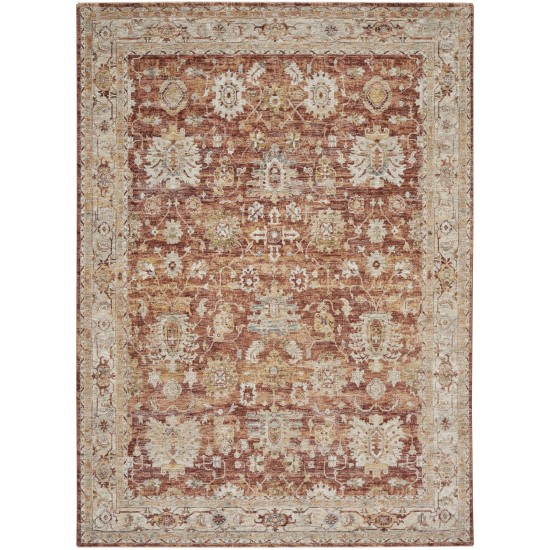 Nourison Sahar SHR02 Area Rug, Rust, 9'3" x 12'7"