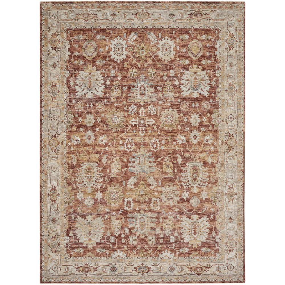 Nourison Sahar SHR02 Area Rug, Rust, 9'3" x 12'7" Nourison Sahar SHR02 Area Rug, Rust, 9'3" x 12'7"