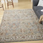 Nourison Sahar SHR03 Area Rug, Blue, 7'10" x 10'4"