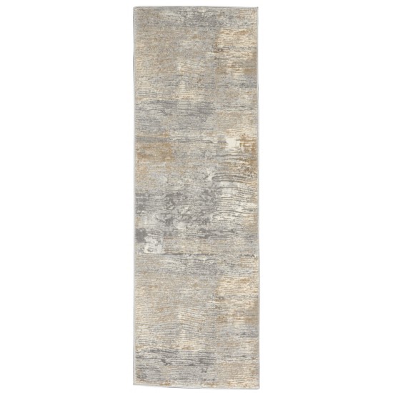 Nourison Solace SLA01 Runner Rug, Grey/Beige, 2'3" x 7'3"