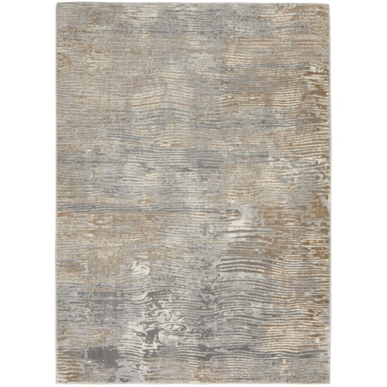 Nourison Solace SLA01 Area Rug, Grey/Beige, 5'3" x 7'3"