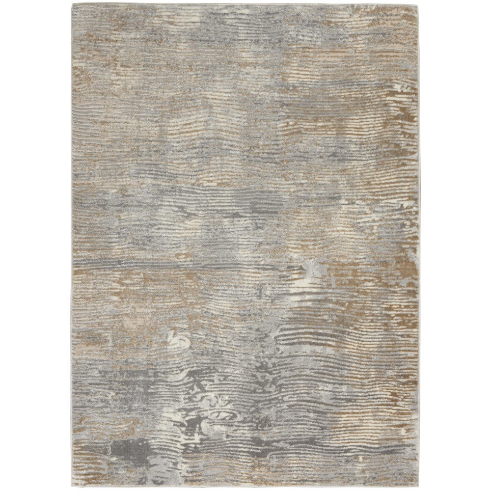 Nourison Solace SLA01 Area Rug, Grey/Beige, 5'3" x 7'3" Nourison Solace SLA01 Area Rug, Grey/Beige, 5'3" x 7'3"