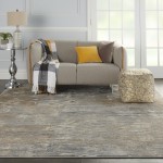 Nourison Solace SLA01 Area Rug, Grey/Beige, 8' x 10'