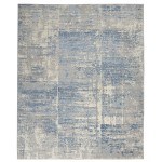 Nourison Solace SLA02 Area Rug, Ivory/Grey/Blue, 8' x 10'