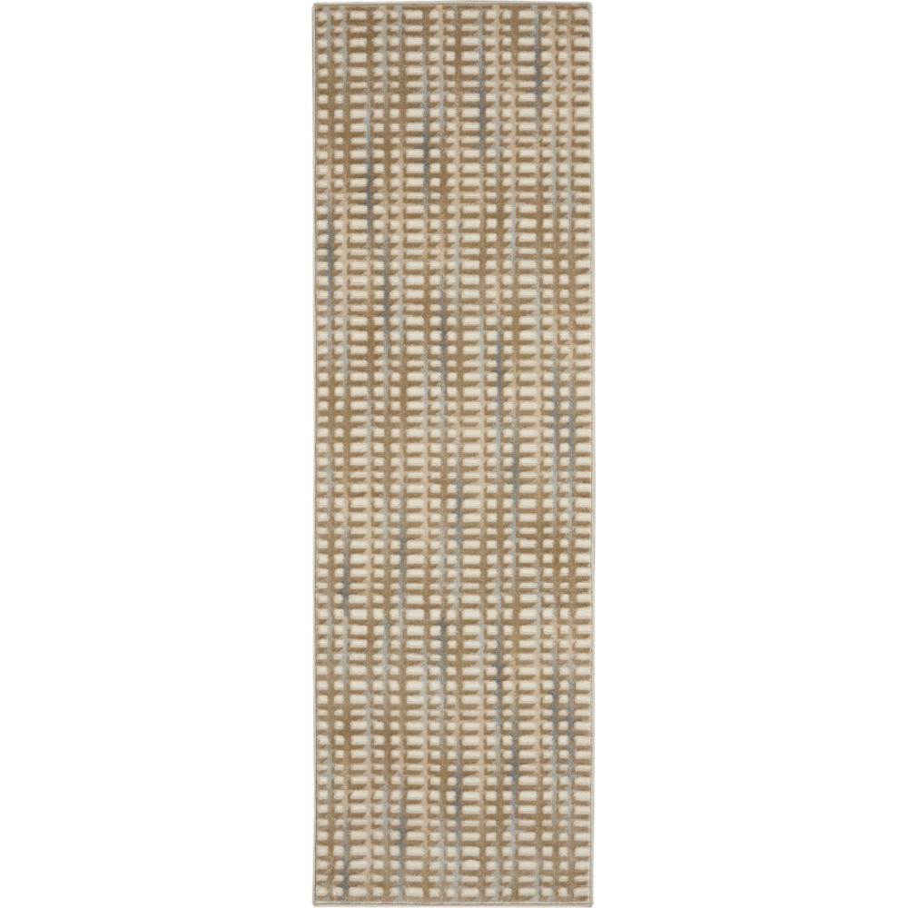 Nourison Solace SLA04 Runner Rug, Beige/Blue, 2'3" x 7'3"