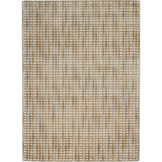 Nourison Solace SLA04 Area Rug, Beige/Blue, 5'3" x 7'3"