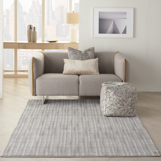 Nourison Solace SLA04 Area Rug, Grey/Beige, 5'3" x 7'3"