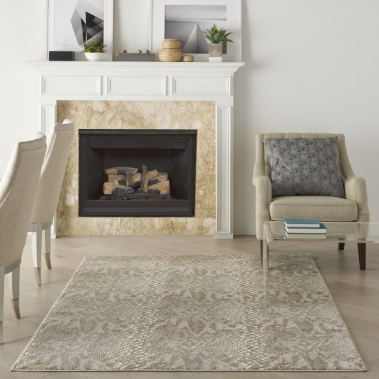 Nourison Solace SLA06 Area Rug, Ivory/Beige, 5'3" x 7'3"