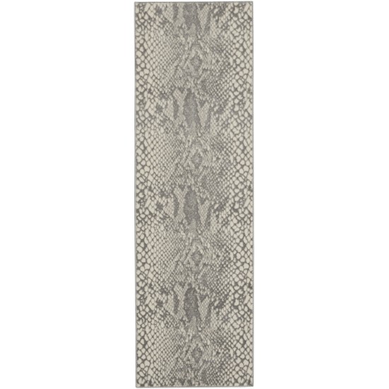 Nourison Solace SLA06 Runner Rug, Ivory/Grey, 2'3" x 7'3"