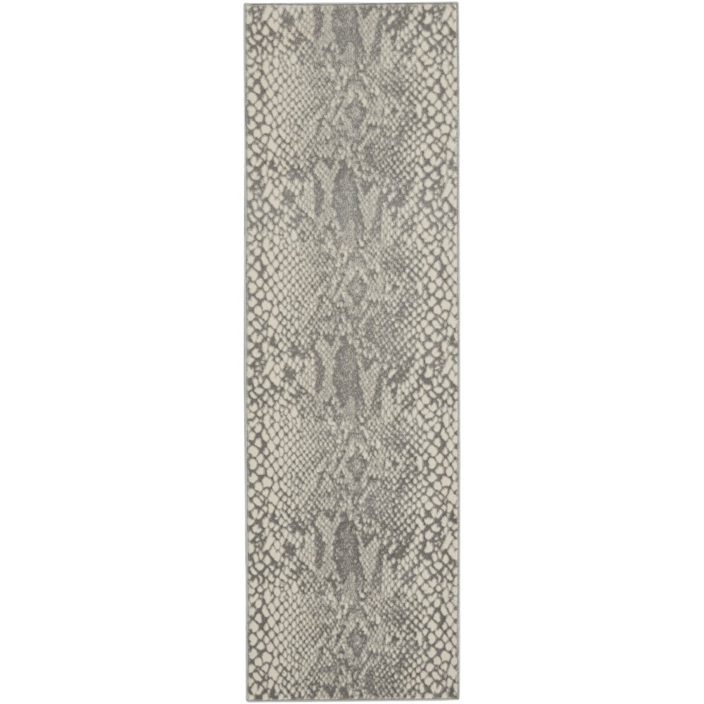 Nourison Solace SLA06 Runner Rug, Ivory/Grey, 2'3" x 7'3"