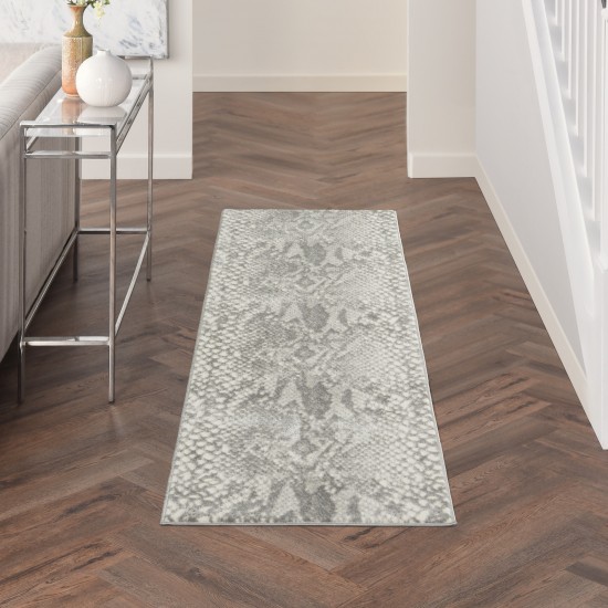 Nourison Solace SLA06 Runner Rug, Ivory/Grey, 2'3" x 7'3"