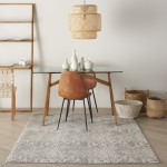 Nourison Solace SLA06 Area Rug, Ivory/Grey, 5'3" x 7'3"