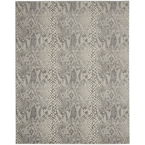 Nourison Solace SLA06 Area Rug, Ivory/Grey, 8' x 10'