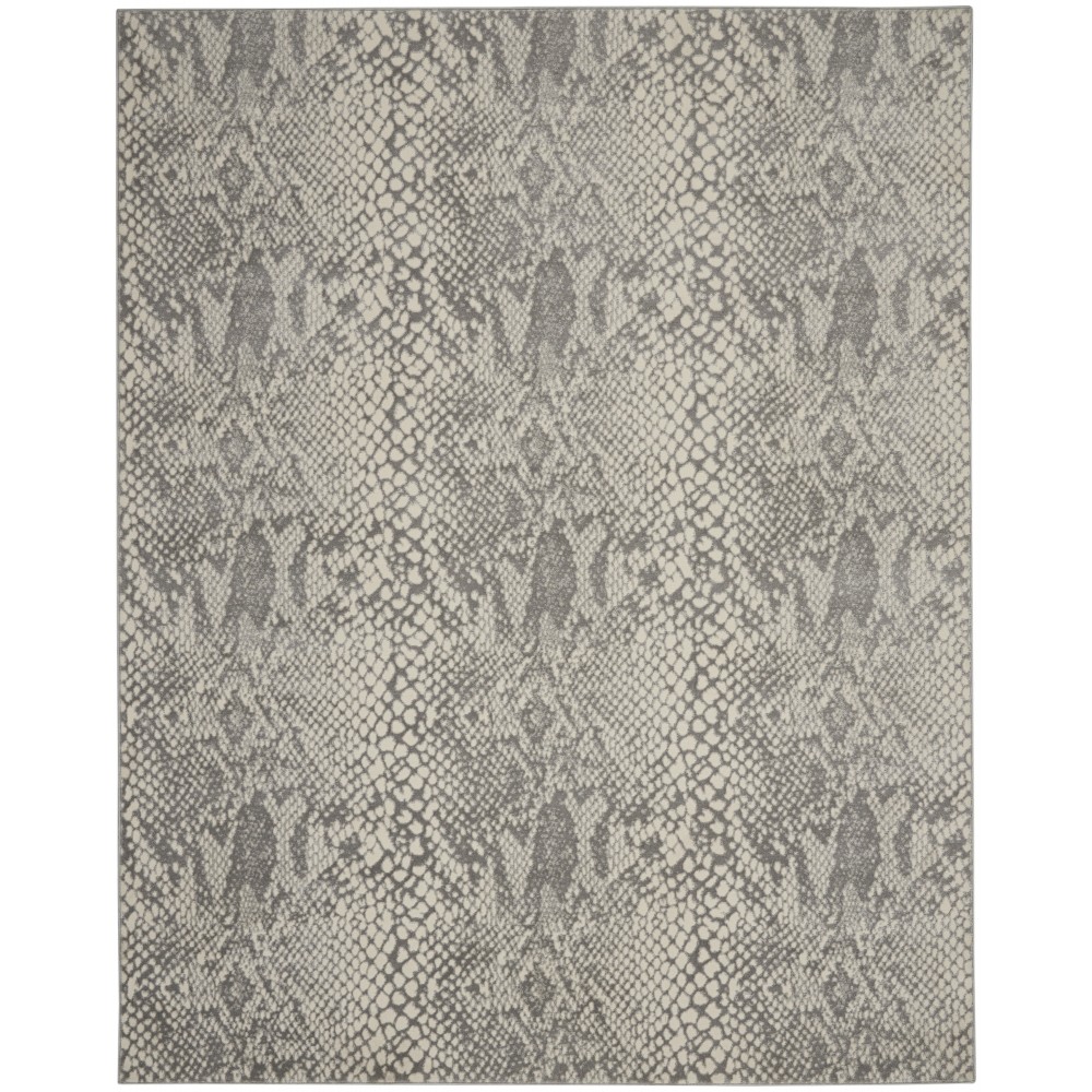 Nourison Solace SLA06 Area Rug, Ivory/Grey, 8' x 10'