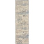 Nourison Solace SLA07 Runner Rug, Ivory/Grey/Blue, 2'3" x 7'3"