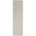 Nourison Silky Textures SLY01 Runner Rug, Ivory/Grey, 2'2" x 7'3"