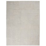 Nourison Silky Textures SLY01 Area Rug, Ivory/Grey, 7'10" x 10'6"