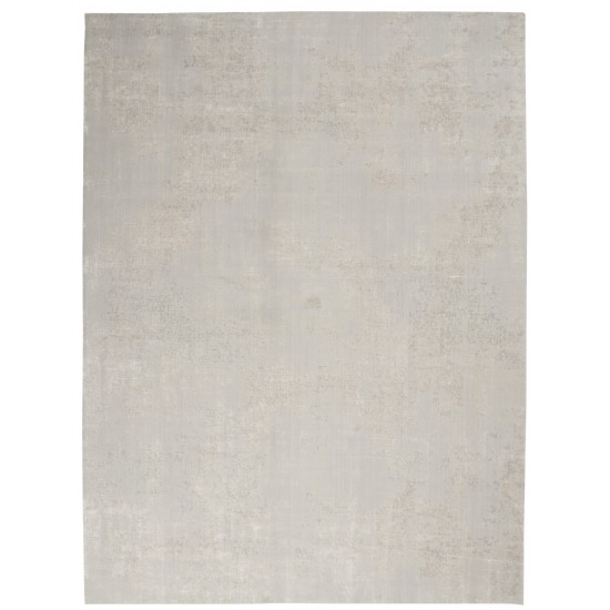 Nourison Silky Textures SLY01 Area Rug, Ivory/Grey, 9'3" x 12'9"