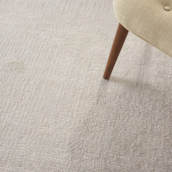 Nourison Silky Textures SLY01 Area Rug, Ivory/Grey, 9'3" x 12'9"