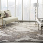 Nourison Silky Textures SLY03 Area Rug, Brown/Ivory, 7'10" x 10'6"