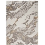 Nourison Silky Textures SLY03 Area Rug, Brown/Ivory, 9'3" x 12'9"