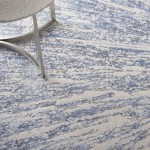 Nourison Silky Textures SLY05 Area Rug, Blue/Grey, 7'10" x 10'6"