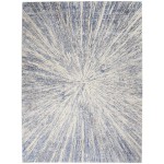 Nourison Silky Textures SLY05 Area Rug, Blue/Grey, 9'3" x 12'9"