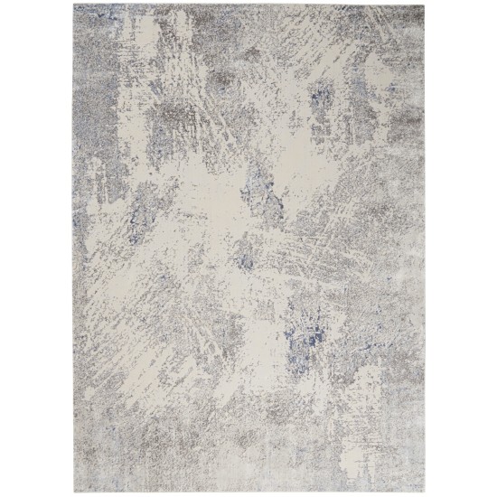 Nourison Silky Textures SLY06 Area Rug, Ivory/Grey, 9'3" x 12'9"