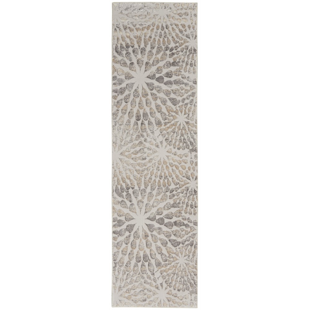 Nourison Silky Textures SLY07 Runner Rug, Ivory/Beige, 2'2" x 7'6" Nourison Silky Textures SLY07 Runner Rug, Ivory/Beige, 2'2" x 7'6"